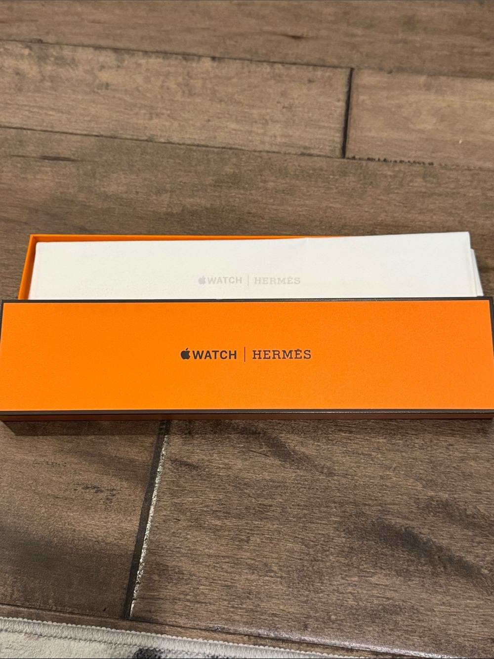 Apple Watch Hermès Orange and White Presentation Box - box only